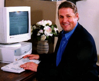 Tim at his computer!